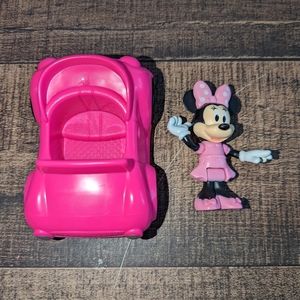 Disney Junior Mickey & Minnie's Daily Driver Car & Poseable Figure